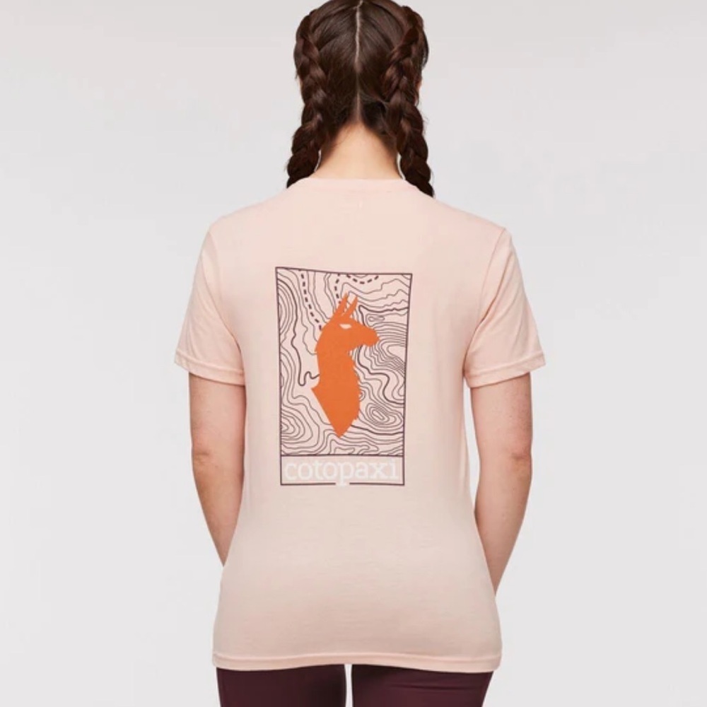Cotopaxi | Llama Map T Shirt Small Hiking Casual Athleisure Trail Outdoors Light